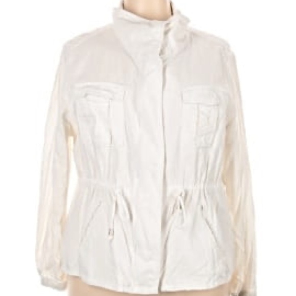 Old Navy Women's Crisp White Utility Jacket - Picture 1 of 3